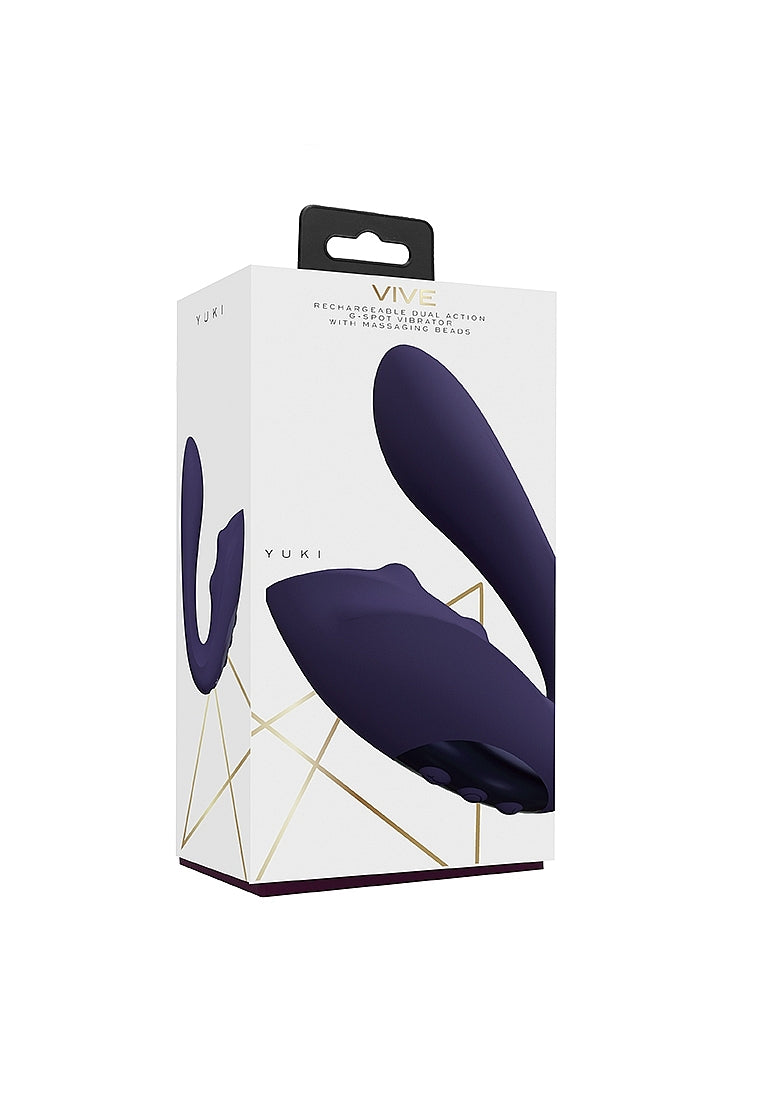 Shots Vive Yuki Dual G-Spot Silicone Vibrator with Beads - G-Spot Vibrators
