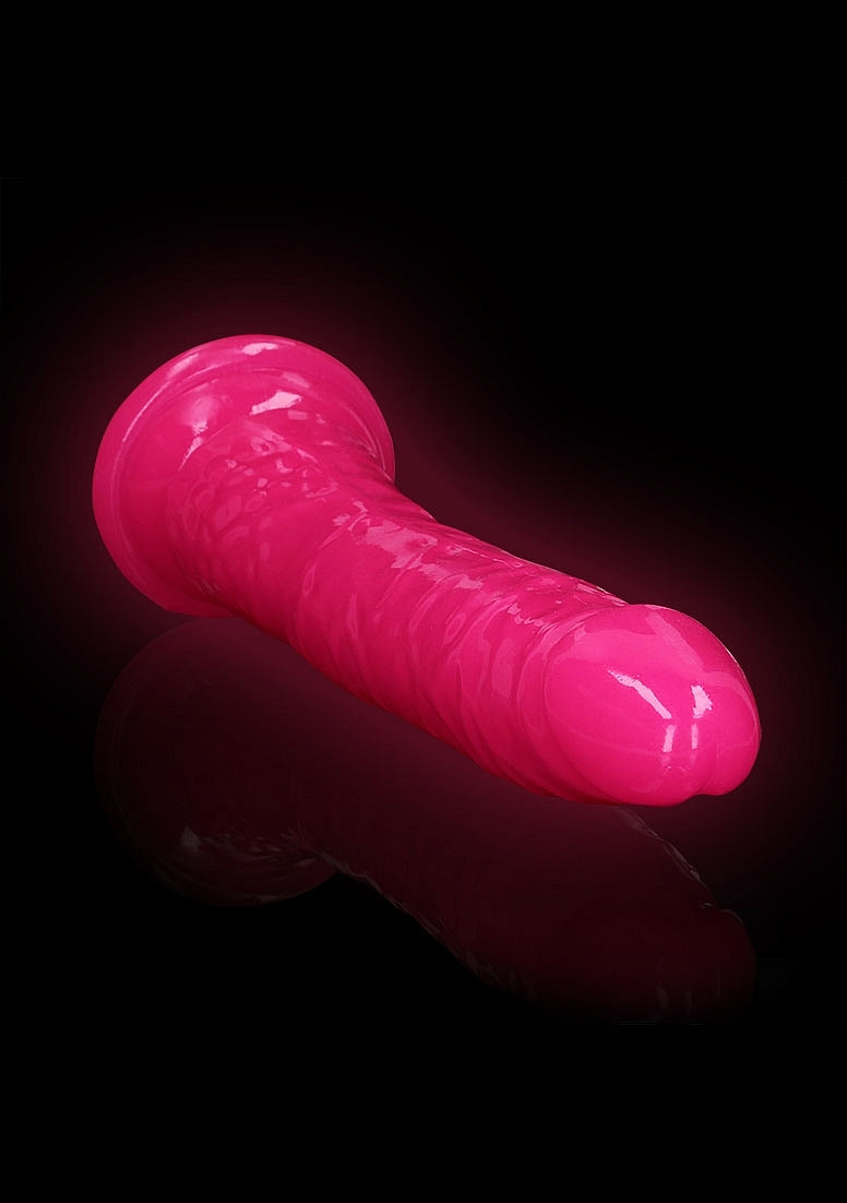 Shots REALROCK 29 cm Slim Glow in the Dark Realistic Dong - Realistic Dildos