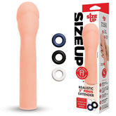 Size Up Mens Realistic Penis Extender Sleeve Penis Sleeves and Extenders