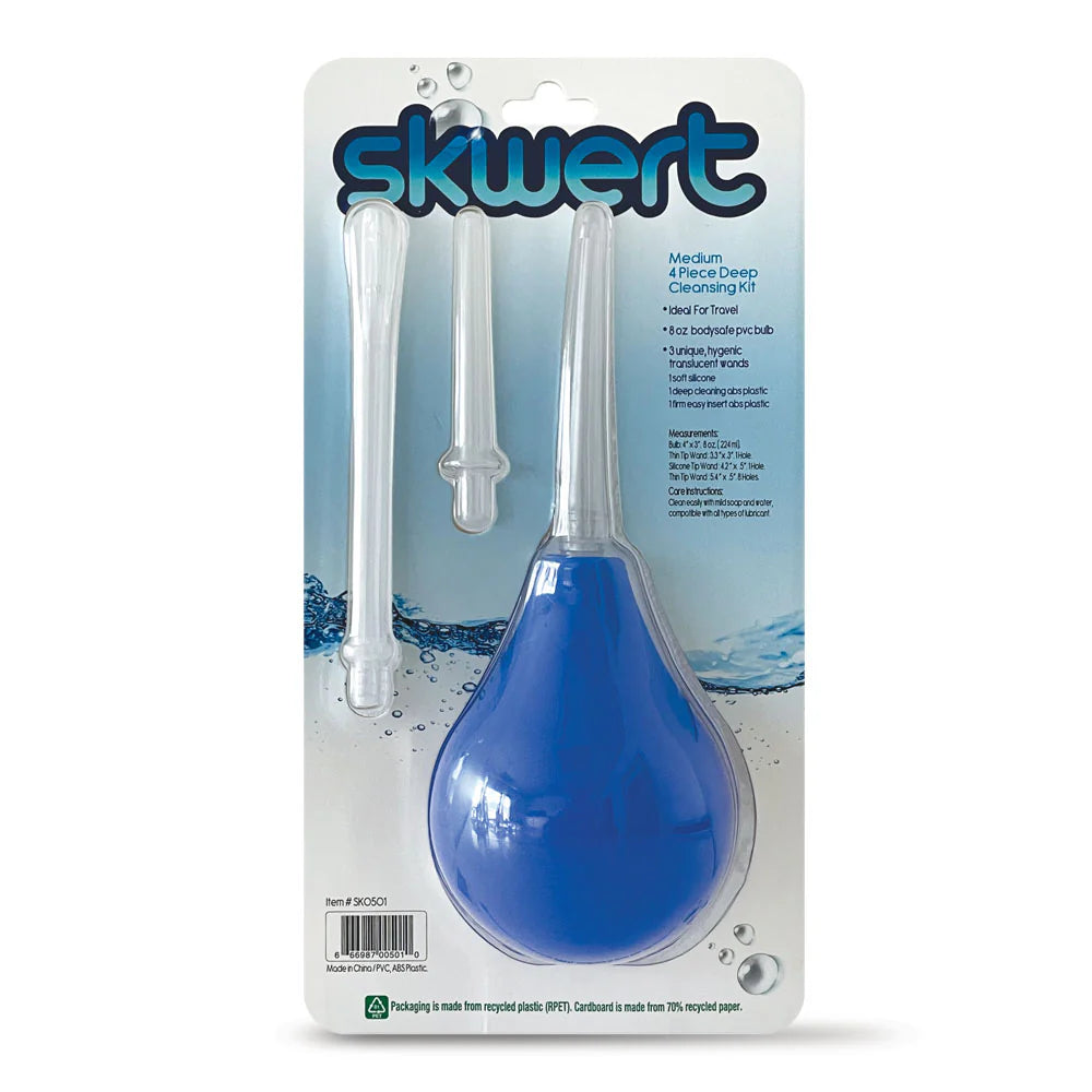 Skwert Unisex Travel Douche Kit - Compact, Body-Safe Design Enemas and Douches