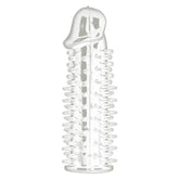 Shots Toys Realistic Spikey Penis Extension Transparent Pumps, Extenders and Sleeves