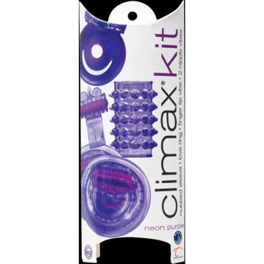 Climax Kit Neon Purple Mens Sex Toy - Pumps, Extenders and Sleeves