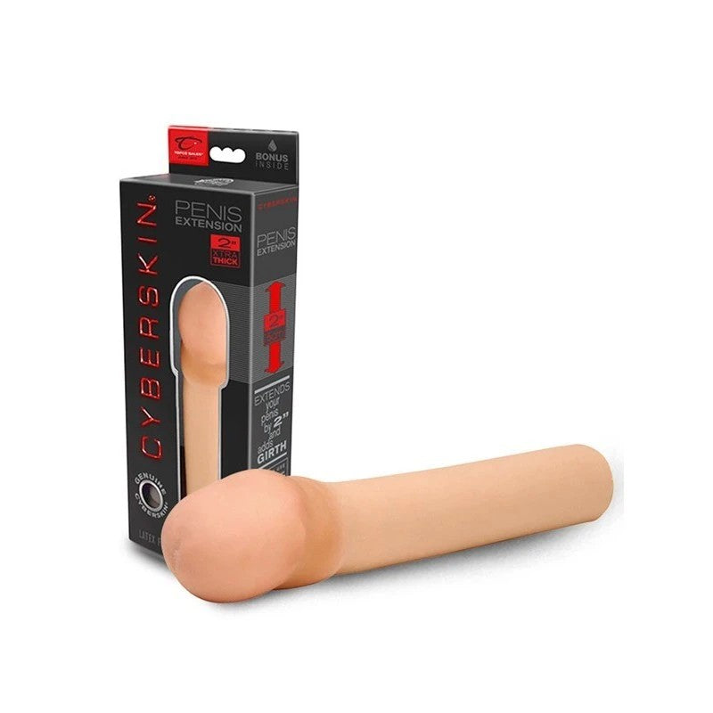 CyberSkin 2 Inch Xtra Thick Vibrating Transformer Penis Extensio Pumps, Extenders and Sleeves