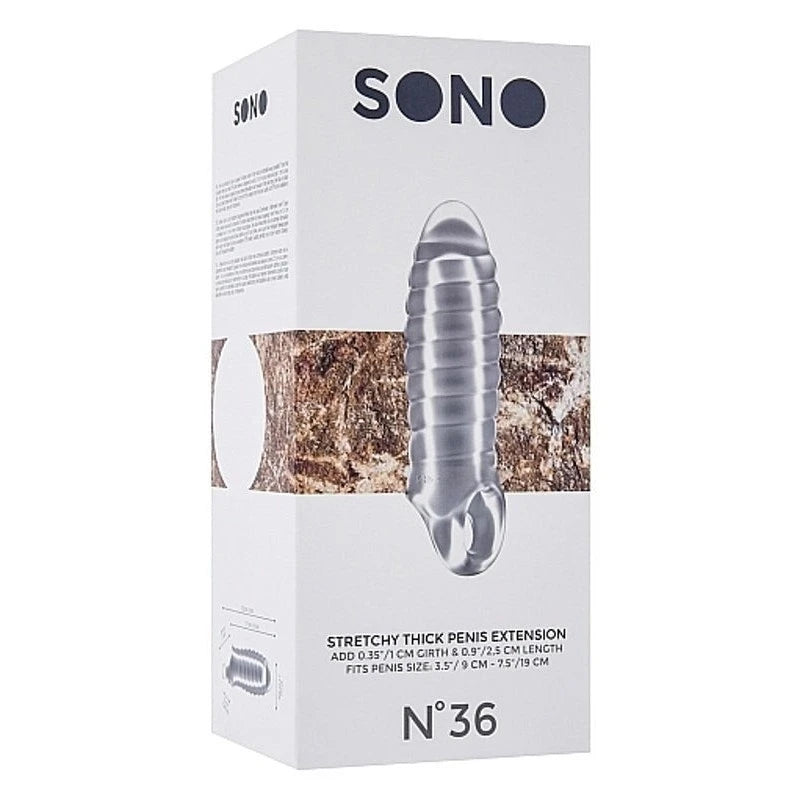 Sono No.36 Stretchy Thick Penis Extension Translucent Pumps, Extenders and Sleeves