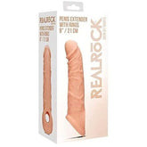 RealRock 8 inch Penis Extender with Rings Pumps, Extenders and Sleeves
