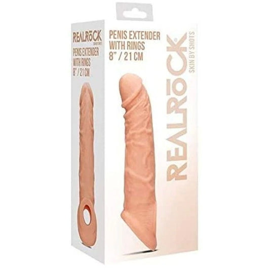 RealRock 8 inch Penis Extender with Rings - Pumps, Extenders and Sleeves