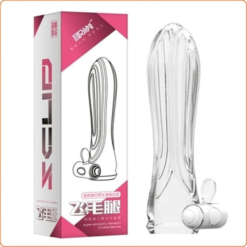 BDStyle Scud Super-Stretchy Vibration Crystal Sleeves - Elevate Your Intimate Experience Pumps, Extenders and Sleeves