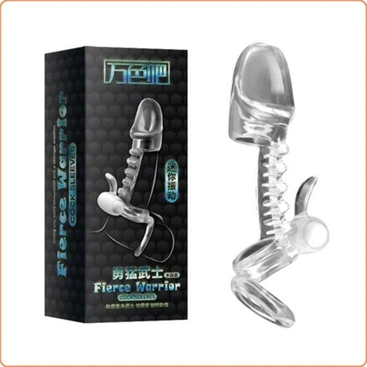 Warrion Glans Sleeve With Ball Ring Vibrating - Pumps, Extenders and Sleeves