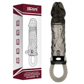 Black Warrior Thick Head Vibrating Penis Sleeve Pumps, Extenders and Sleeves