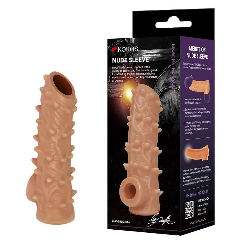Kokos Nude Realistic Penis Sleeve 6 Medium Pumps, Extenders and Sleeves