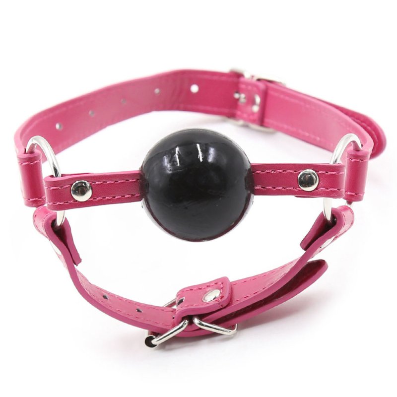 BDSM Ball Gag with Chin Strap Thin Bondage Gags and Bits