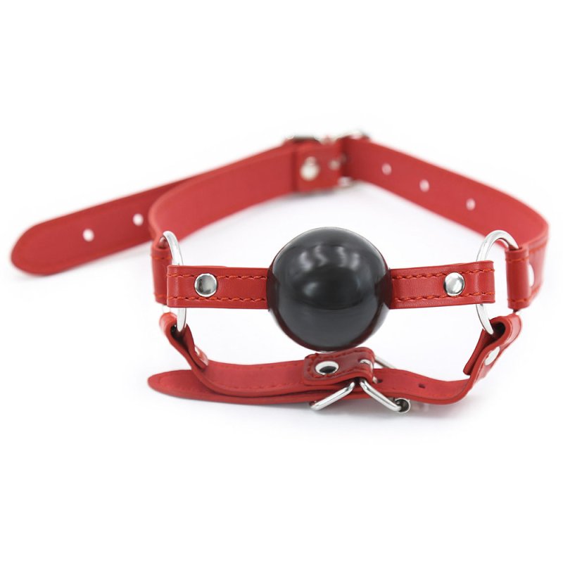 BDSM Ball Gag with Chin Strap Thin Bondage Gags and Bits