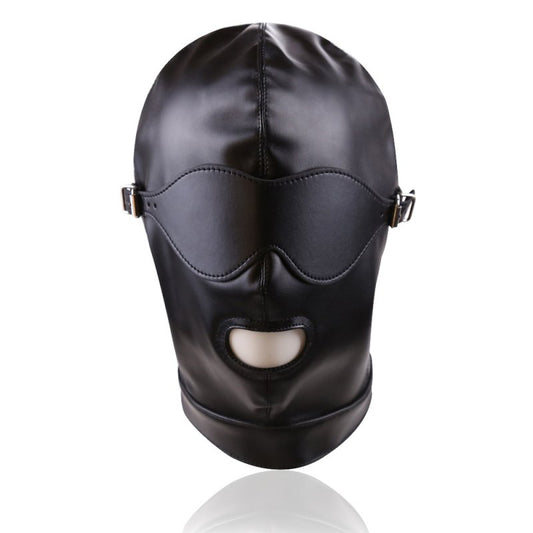 BDStyle BDSM Play Full Mask Eyes & Mouth Detachable - Blindfolds And Masks