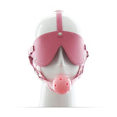 BDStyle Blindfold With Breathable Ball Gag Blindfolds And Masks