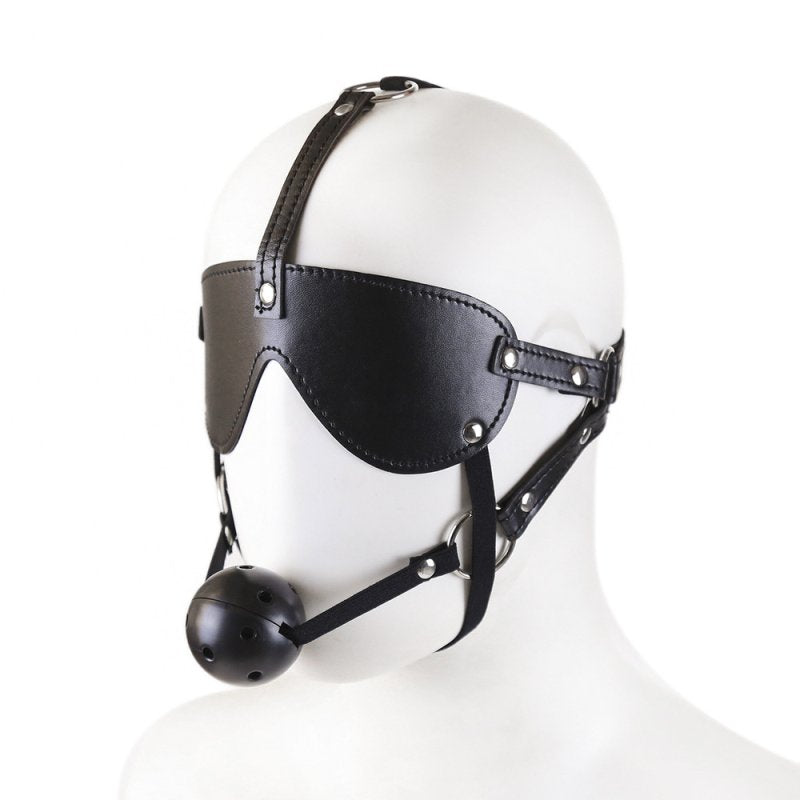 BDStyle Blindfold With Breathable Ball Gag Blindfolds And Masks