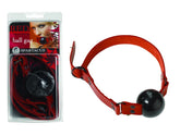 Spartacus Red Rubber Ball Gag with D Ring Closure Large Bondage Gags and Bits
