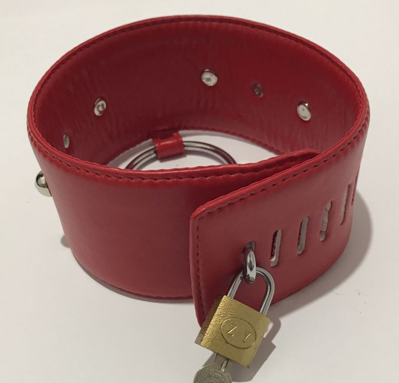 Spiked Bondage Collar Metal O Ring Collars and Leads