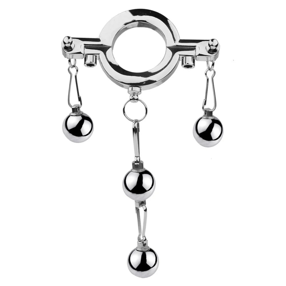 BDStyle Stainless Steel Pleasure Enhancers - Adjustable Sizes for Personalized Comfort Steel Sex Toys