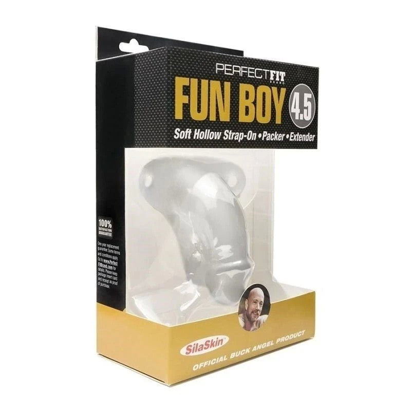 Perfect Fit Fun Boy 4.5 Inch Soft Hollow Strap-On Butt Plugs
