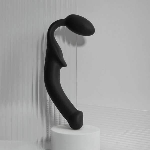 STRAP-ON-ME NEW Bendable Strap-On Silicone Dildo Black Strap On Sextoys