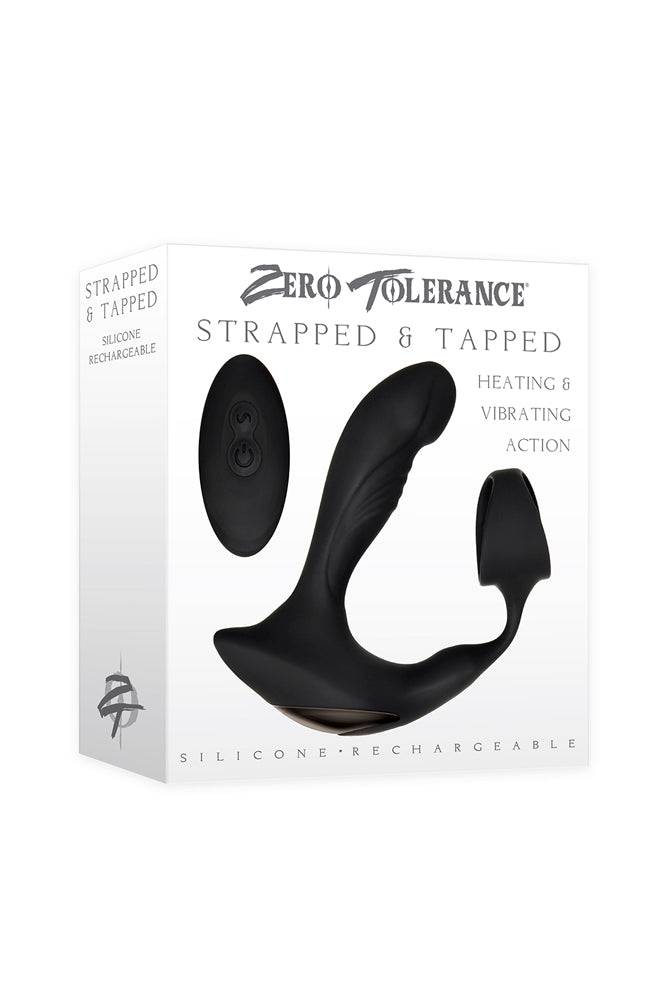Zero Tolerance Strapped & Tapped Prostate Vibrator Black Butt Plugs