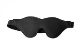 Strict Black Fleece Lined Blindfold Black Masks And Blindfolds
