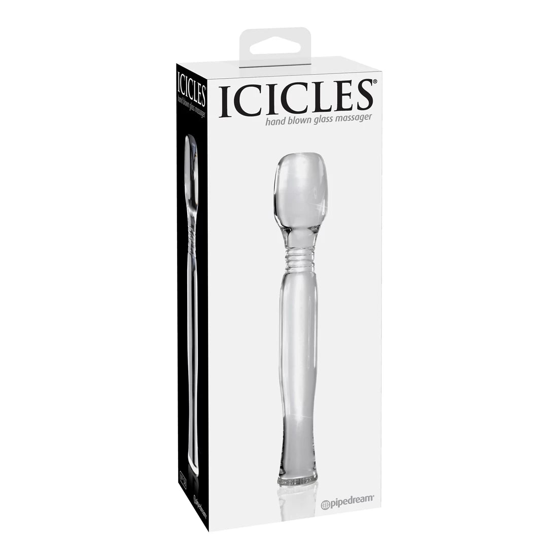 Pipedream Icicles No 58 Glass Body Wand Massager Glass Sex Toys