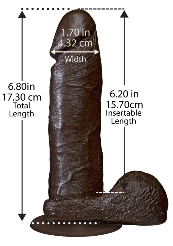 Doc Johnson The Realistic Cock with Balls 6 inch Rabbit Vibrators