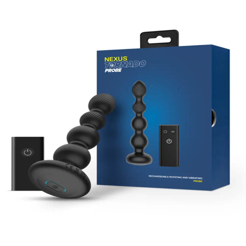 Tornado Rotating And Vibrating Remote Control Probe Anal Beads and Balls