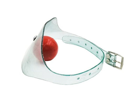 Transparent String Mouth Red Ball Gag - Bondage Gags and Bits