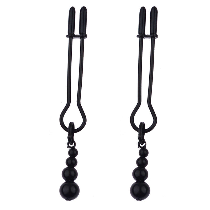 BDStyle Adorn Triple Bead Nipple Clamp Set Nipple and Clit Clamps
