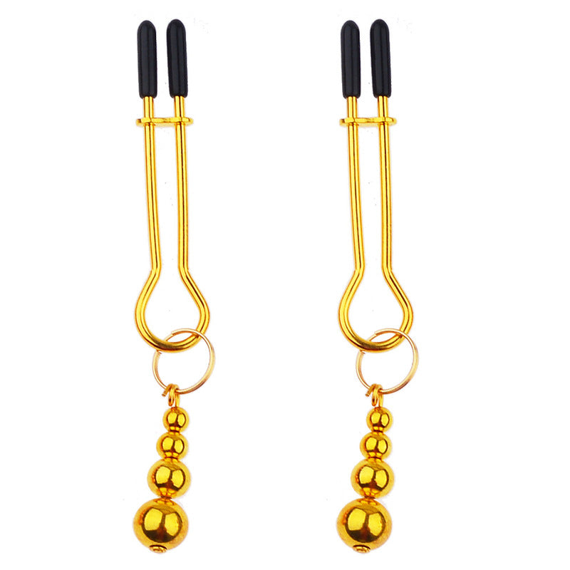 BDStyle Adorn Triple Bead Nipple Clamp Set Nipple and Clit Clamps