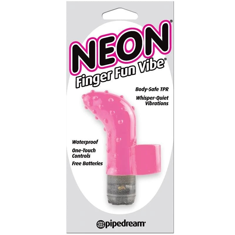 Pipedream Neon Finger Fun Adult Massager Finger and Tongue Vibrators