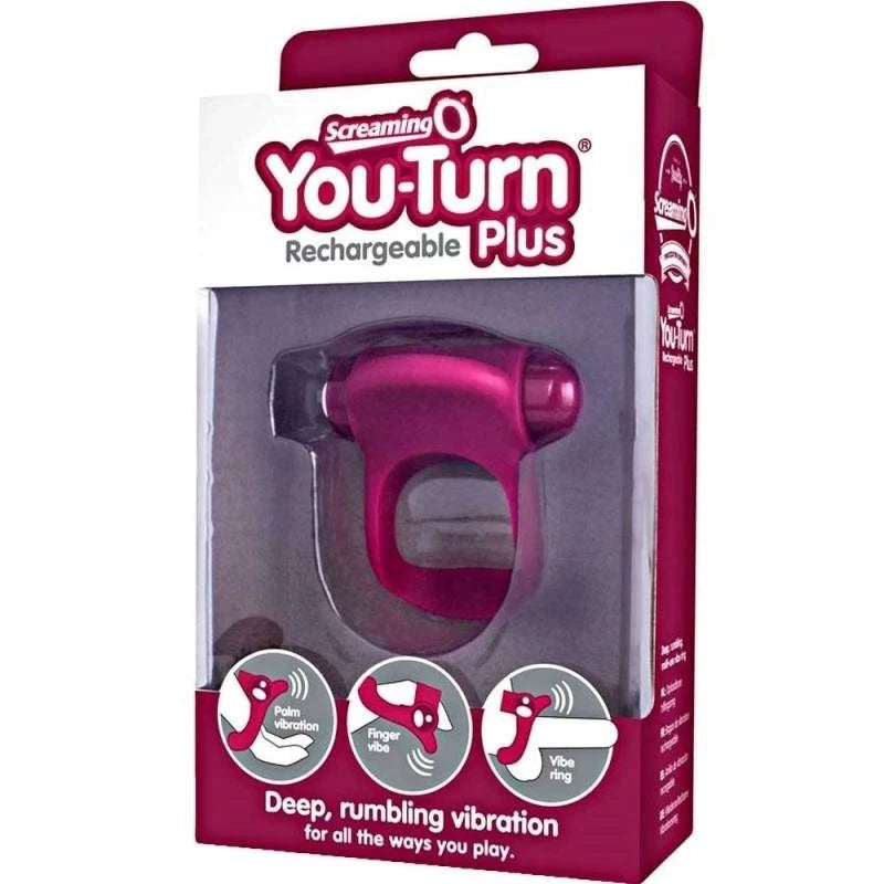 Screaming O You-Turn Rechargeable Plus Merlot Finger and Tongue Vibrators