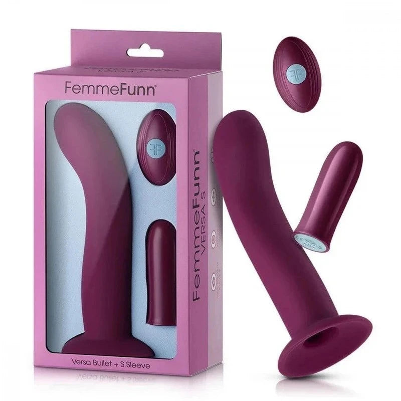 FemmeFunn Versa Bullet - Versatile, Magnetic-Charged Vibrator Butt Plugs