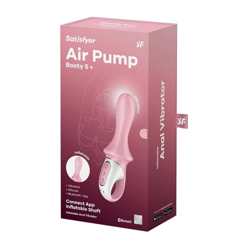 Satisfyer Air Pump Booty 5 App Controlled Silicone Anal Vibrator Anal Vibrators