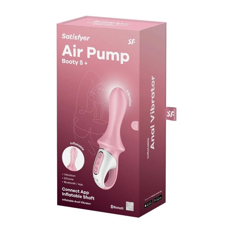 Satisfyer Air Pump Booty 5 App Controlled Silicone Anal Vibrator Anal Vibrators