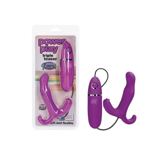 CalExotics Power Play Triple Teaser Prostate Vibrator - Prostate Toys