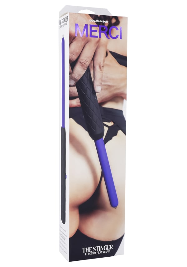 Doc Johnson Merci The Stinger Electroplay Body Wand Black Electro Sex