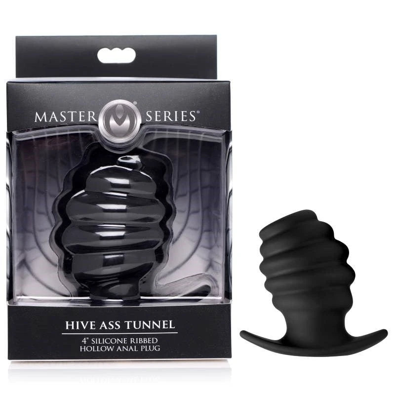 XR Brands Hive Ribbed Anal Plug - Indulge in Ecstasy Butt Plugs