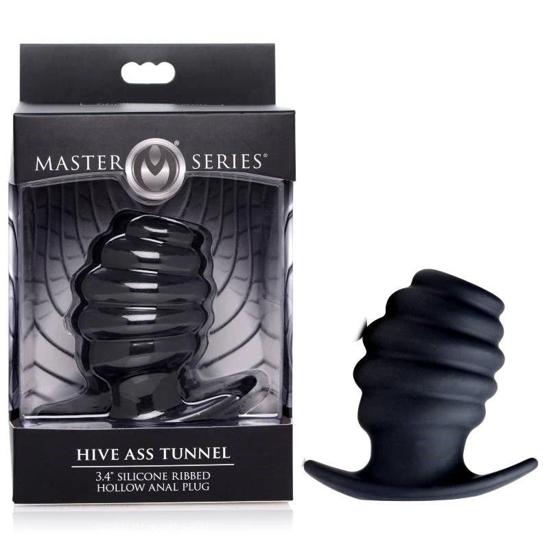 XR Brands Hive Ribbed Anal Plug - Indulge in Ecstasy Butt Plugs
