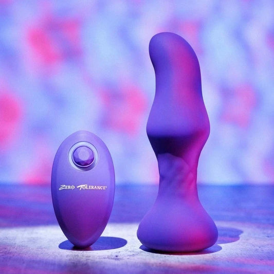 Zero Tolerance Tunnel Teaser Butt Plug with Remote Purple - Butt Plugs