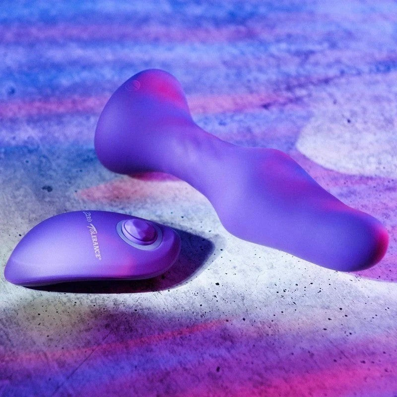 Zero Tolerance Tunnel Teaser Butt Plug with Remote Purple Butt Plugs