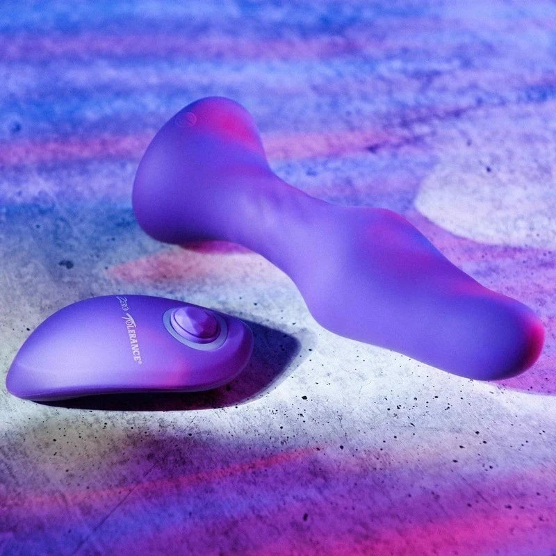 Zero Tolerance Tunnel Teaser Butt Plug with Remote Purple Butt Plugs