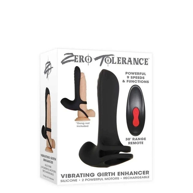 Zero Tolerance Vibrating Girth Enhancer Extension Black Pumps, Extenders and Sleeves