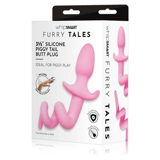 WhipSmart Furry Tales - Silky Smooth Piggy Tail Butt Plug - Butt Plugs
