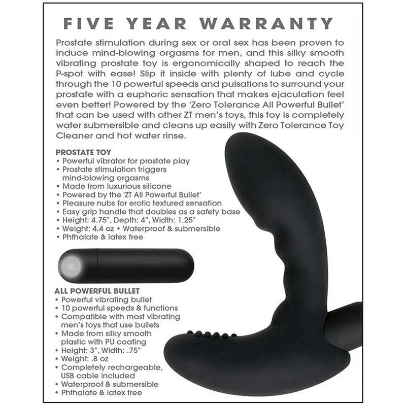 Zero Tolerance Eternal Prostate Massager Prostate Toys