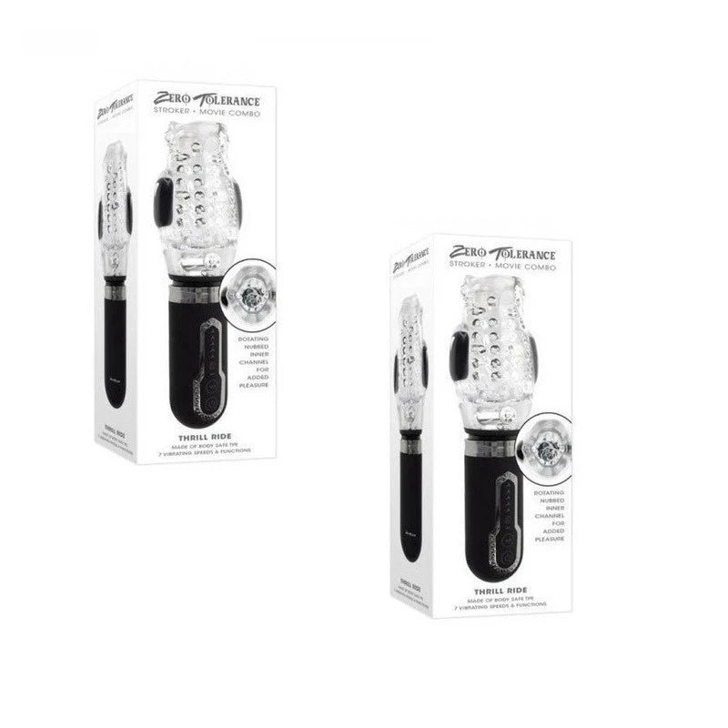 Zero Tolerance THRILL RIDE Vibrating Mens Stroker Masturbators and Strokers