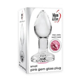 Luxurious Anal Delight - Adam & Eve's Pink Gem Glass Plug Butt Plugs