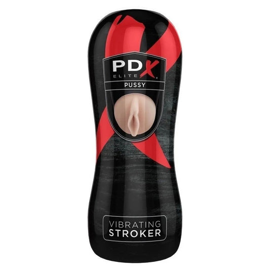 PDX Elite Multi Functions Vibrating Pussy Stroker - Realistic Butts And Vaginas